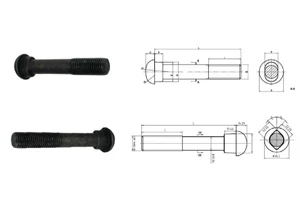 Button head oval neck track bolt Button head oval neck track bolt